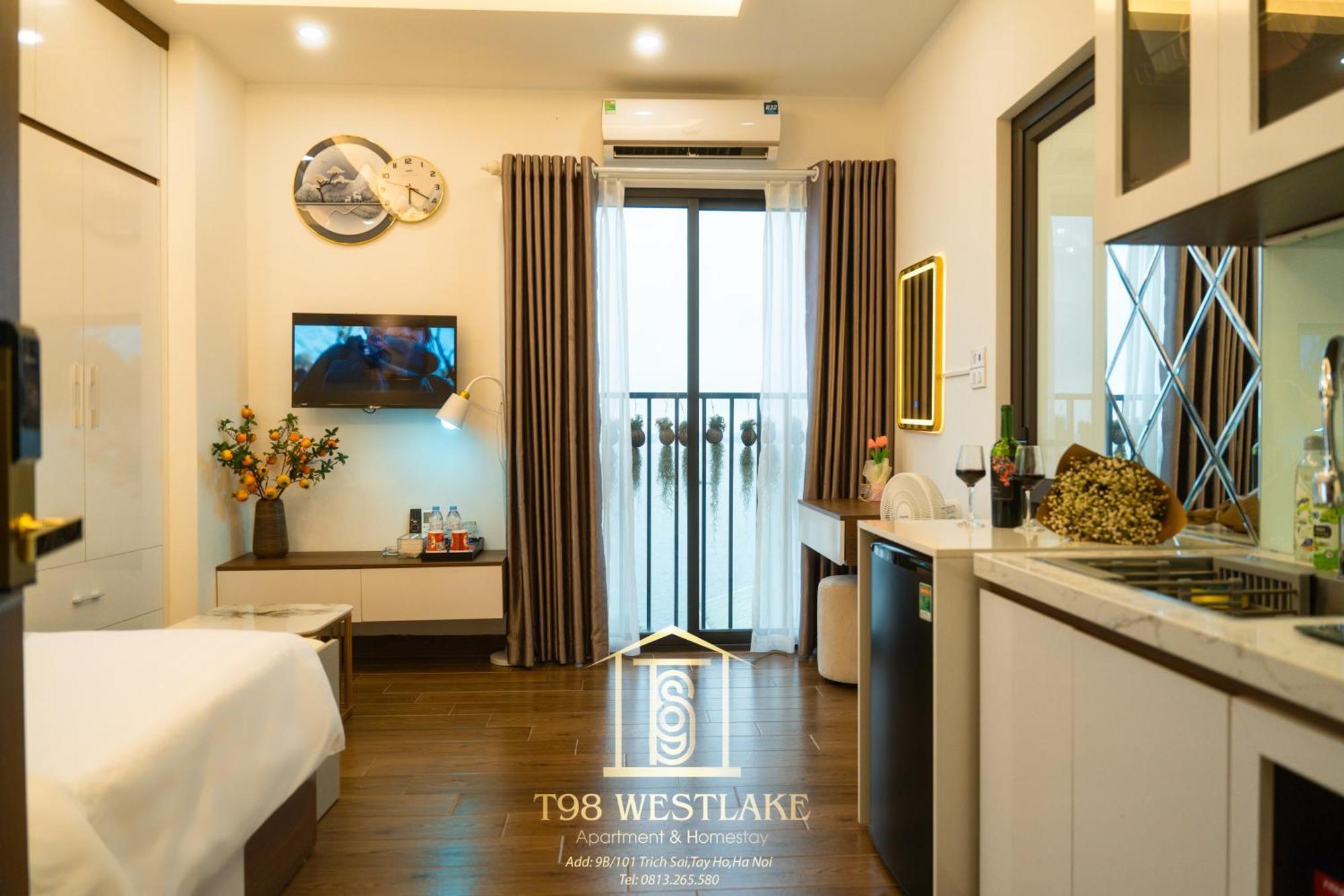 T98 Westlake Trich Sai - Tay Ho Center Lake View Studio Hanói Exterior foto